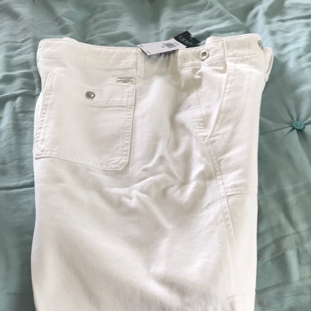 Ralph Lauren White denim shorts